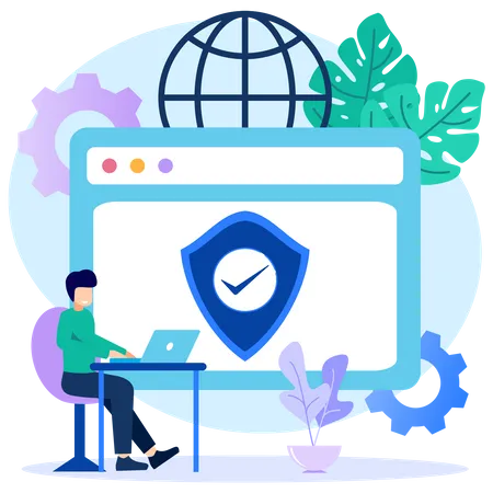 Digital Security  Illustration