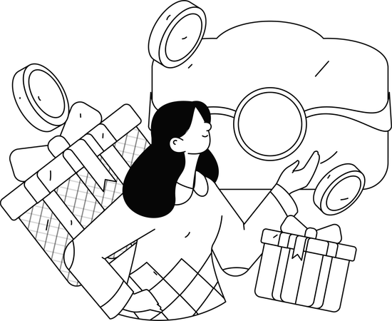 Digital Shopper  Illustration