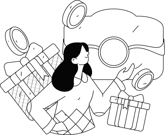Digital Shopper  Illustration