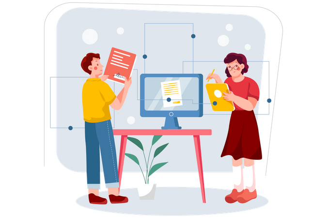 Digital Signature  Illustration