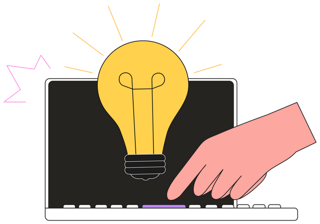 Digital startup idea  일러스트레이션