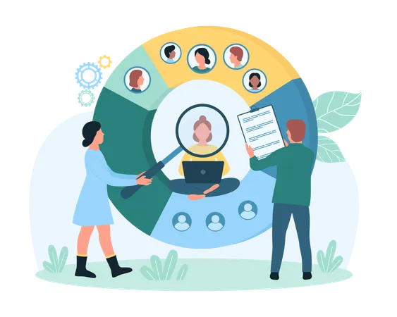 Digital Targeting Service  Illustration