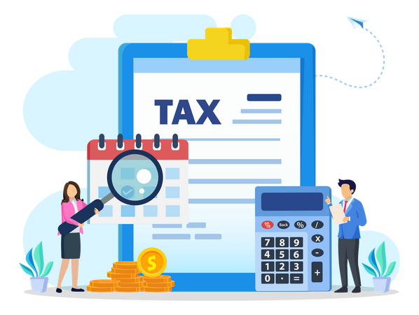 Digital Taxation  Illustration