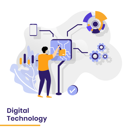 Digital Technology  Illustration