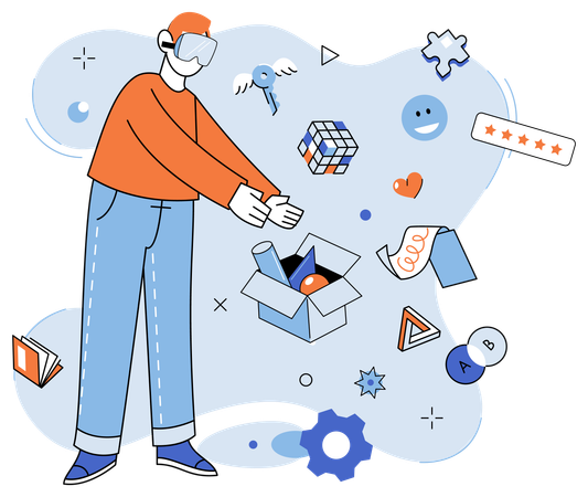 Digital technology revolutionizes way we experience digital world and reality  Illustration