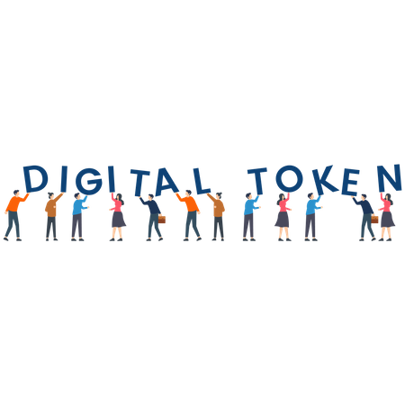 Digital Token  Illustration