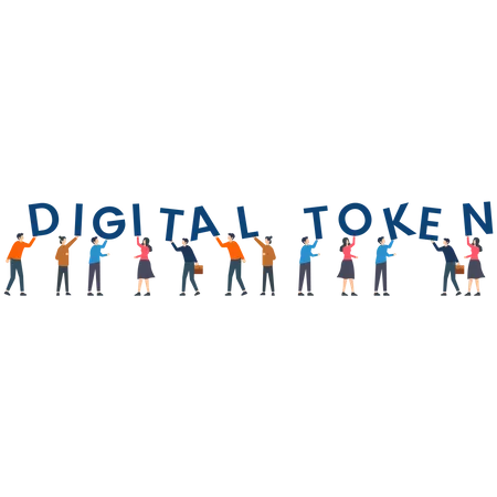 Digital Token  Illustration