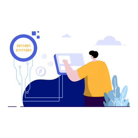 Digital Token  Illustration