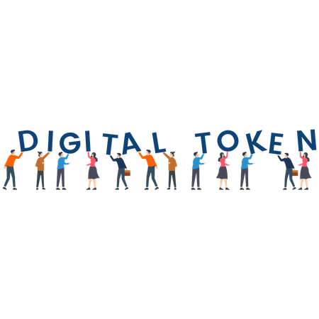 Digital Token  Illustration
