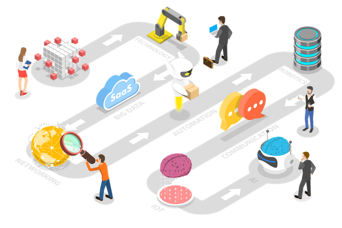 Digital Transformation  Illustration