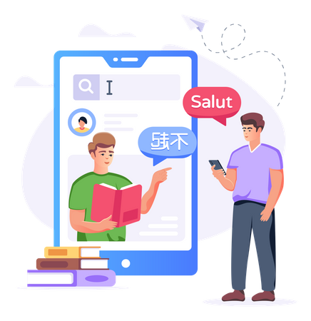 Digital Translator  Illustration