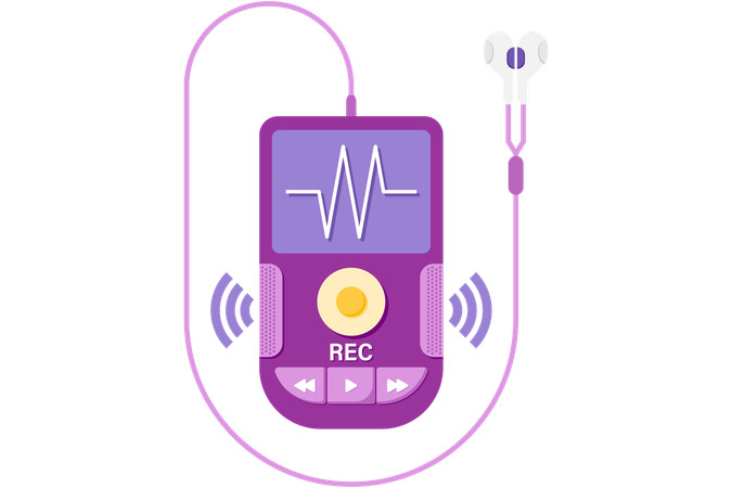 Digital voice recorder  Illustration