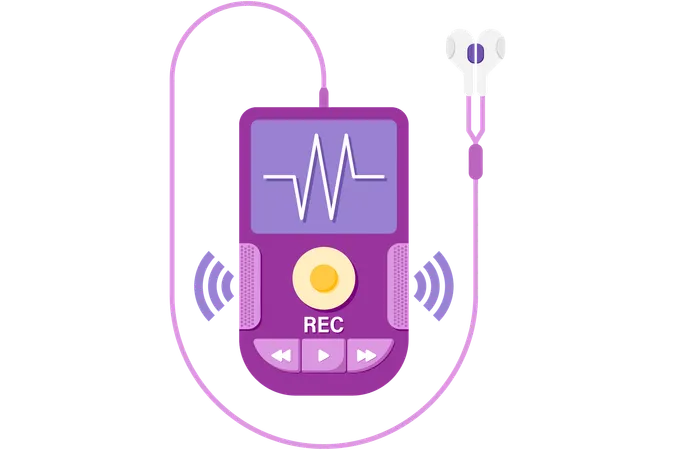 Digital voice recorder  Illustration