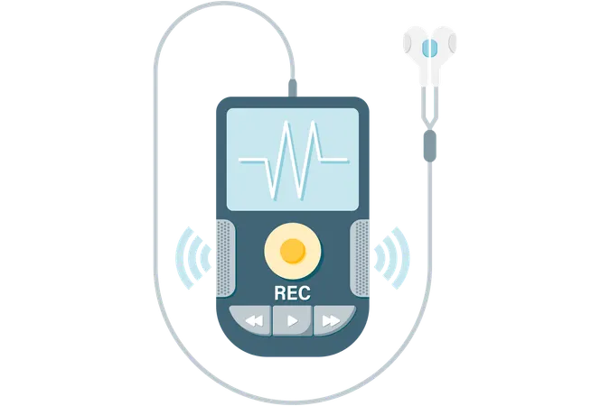 Digital voice recorder  Illustration