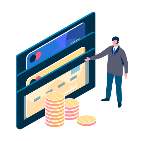 Digital Wallet  Illustration