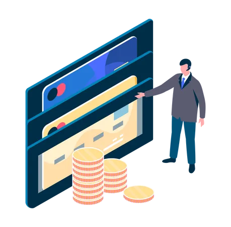 Digital Wallet  Illustration