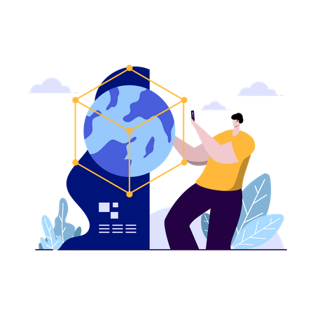 Digital World  Illustration