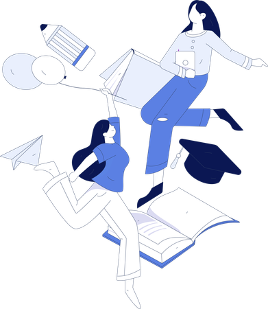Digitale Bildung  Illustration