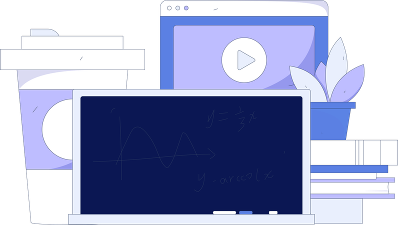 Digitale Bildung  Illustration