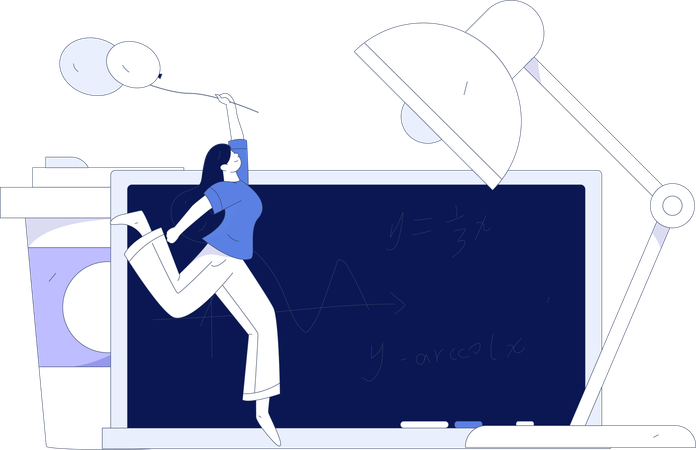 Digitale Bildung  Illustration