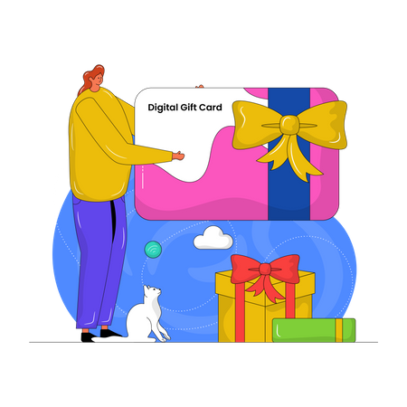 Digitale Geschenkkarte  Illustration