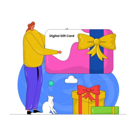 Digitale Geschenkkarte  Illustration