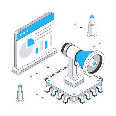 Digitale Medienplattform  Illustration