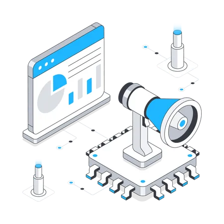 Digitale Medienplattform  Illustration