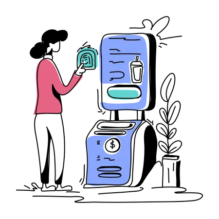 Digtal Contactless Payments Flat Illustration In This Graphic Technique Is Commonly Used In Infographics Illustrations To Make Complex Data More Digestible Visually Appealing Illustration