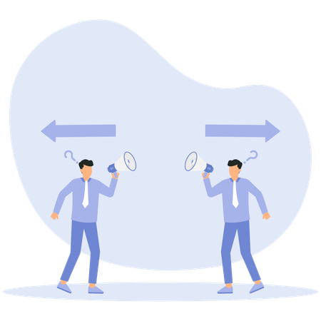 Dilemma conflict and decision problem  Illustration