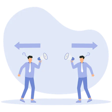 Dilemma conflict and decision problem  Illustration