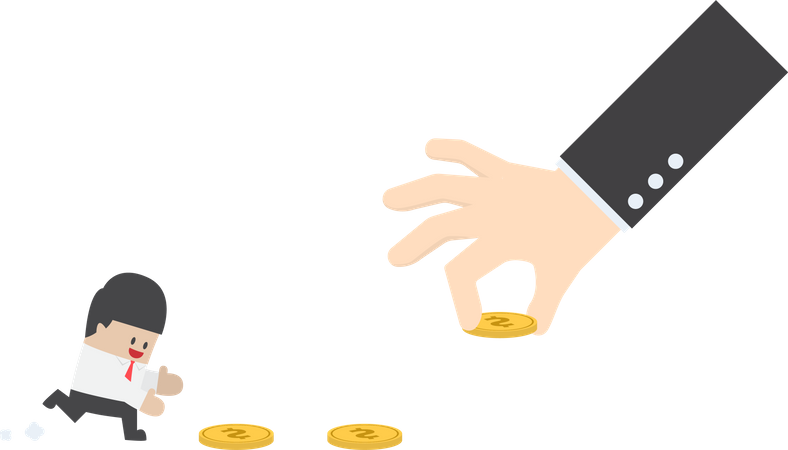 Dinero cebo o trampa financiera  Ilustración