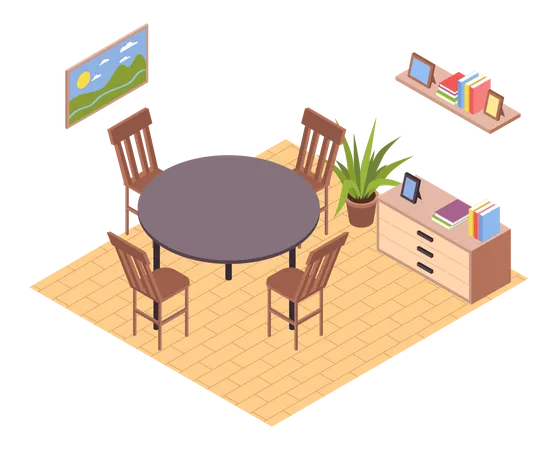 Dining area  Illustration