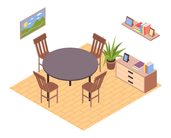 Dining area  Illustration