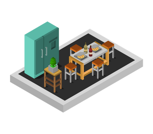 Dining room  Illustration