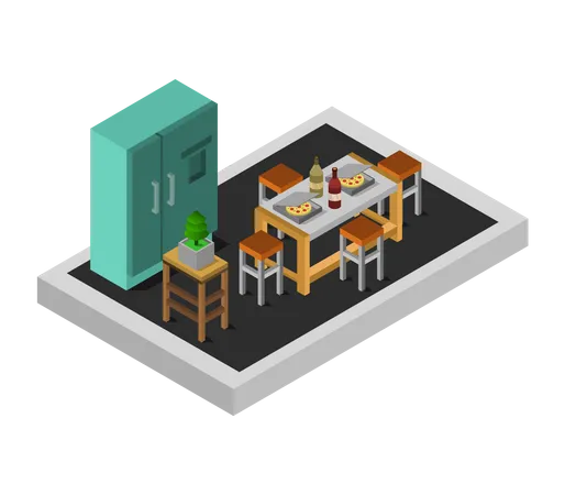 Dining room  Illustration