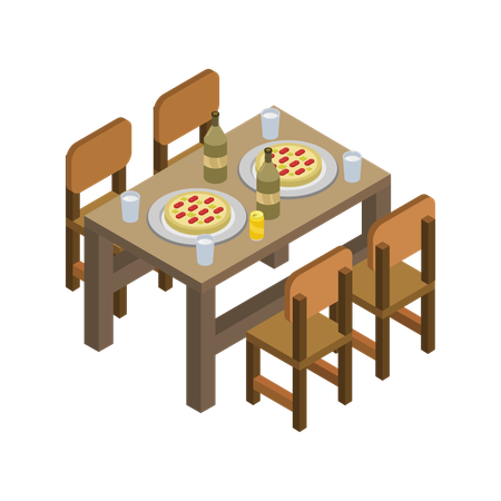 Dining Table  Illustration