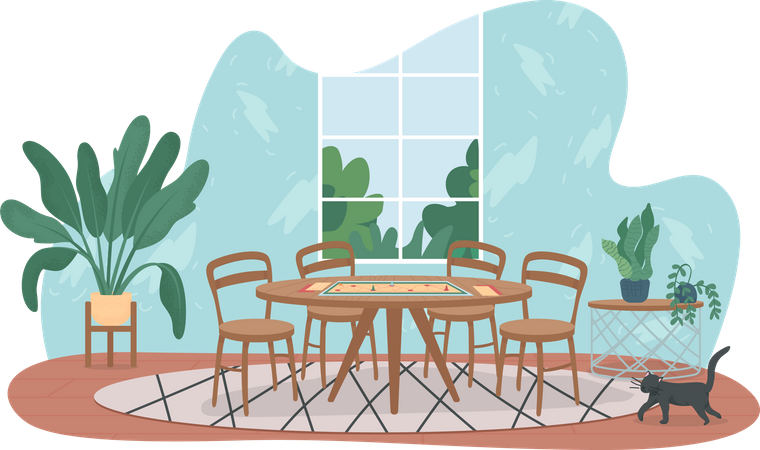 Dining Table  Illustration