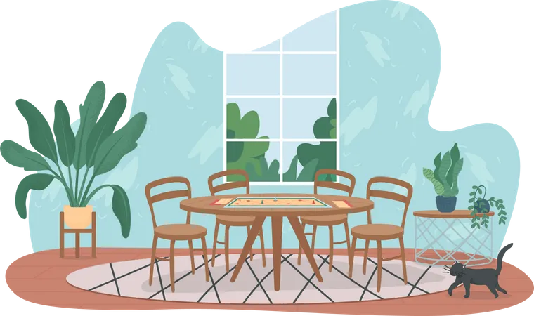 Dining Table  Illustration