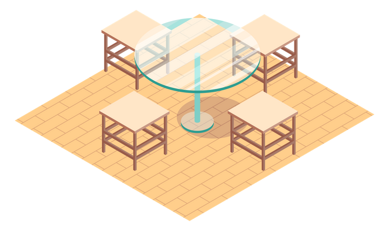 Dining table  Illustration