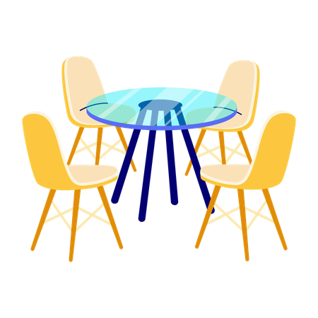Dining table  Illustration