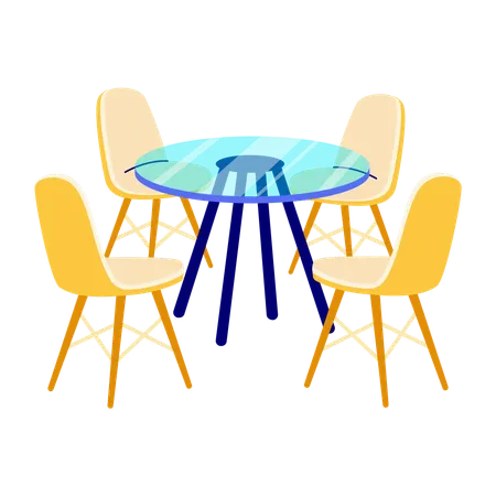 Dining table  Illustration