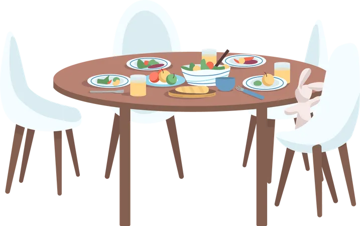 Dining table  Illustration