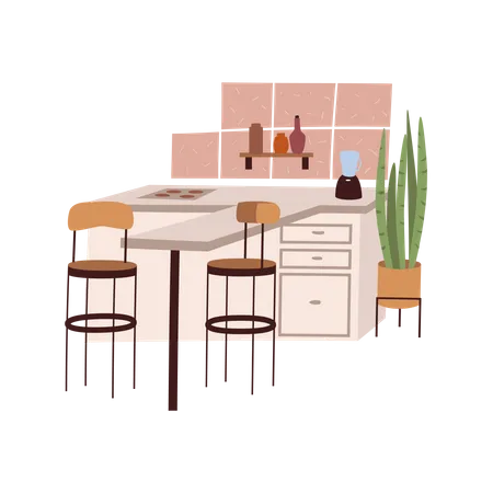 Dinning area  Illustration