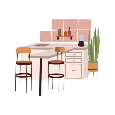 Dinning area  Illustration