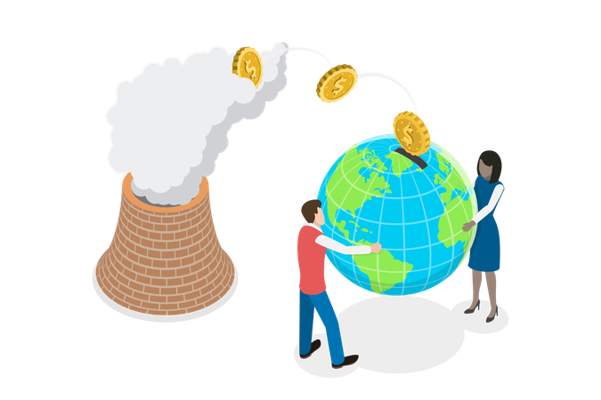 Dioxide Pollution Pricing  Illustration