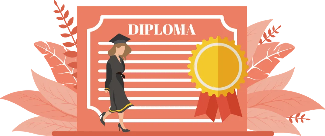 Diploma Certificate  일러스트레이션