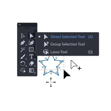 Direct Selection Tool  Illustration