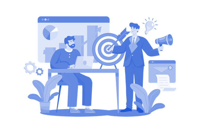 Directeur marketing  Illustration