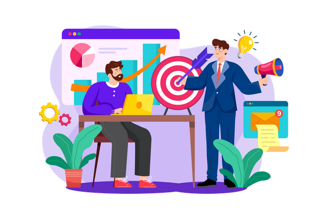 Directeur marketing  Illustration